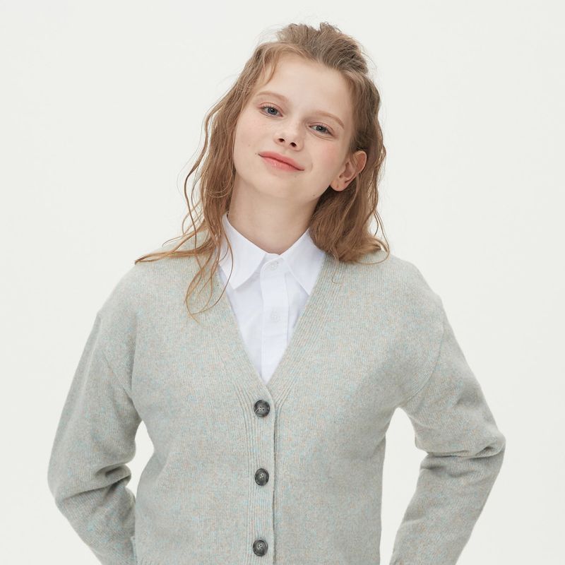 WOOL CROP KNIT CARDIGAN_MINT