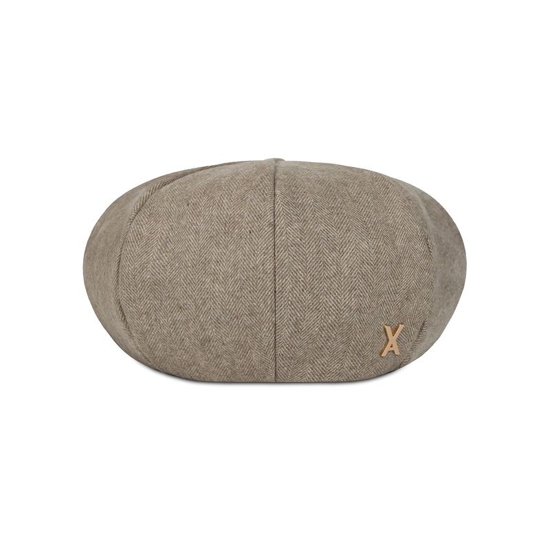 VA Stud Octagon Wool Beret / Beige