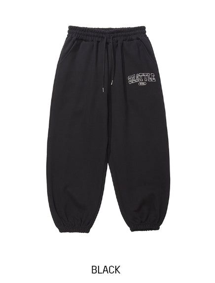 Seattle Patch Sweat Hoodie Pants Set