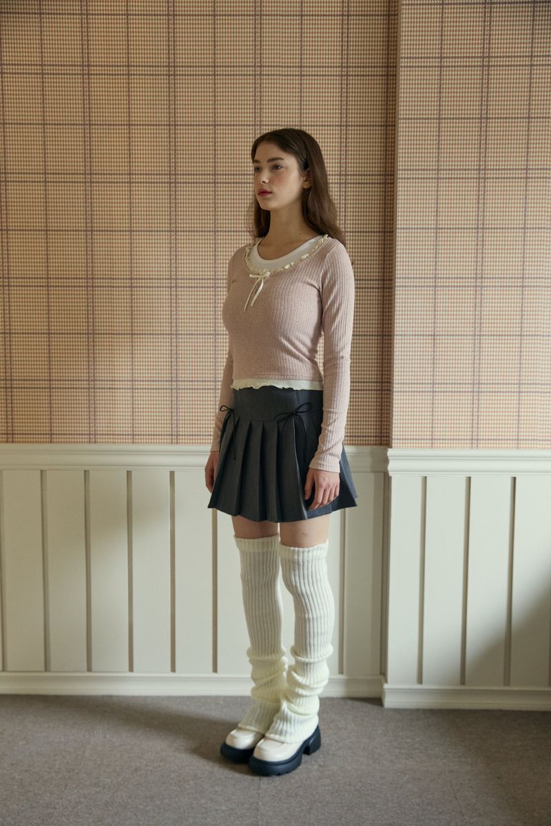 BALLET LACE KNIT TOP (3 COLORS)