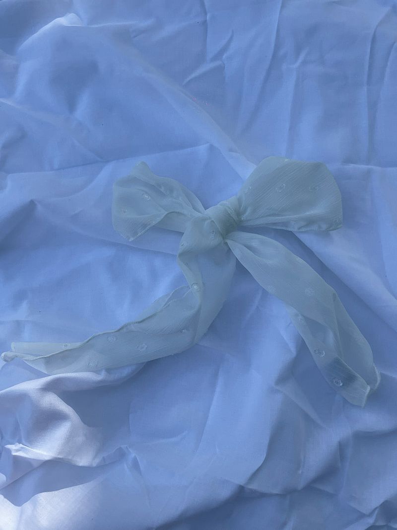 Tiny Dot Scarf (white)