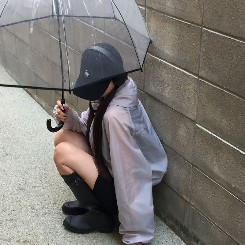 [BELLIDE MADE] scene food see-through windbreaker