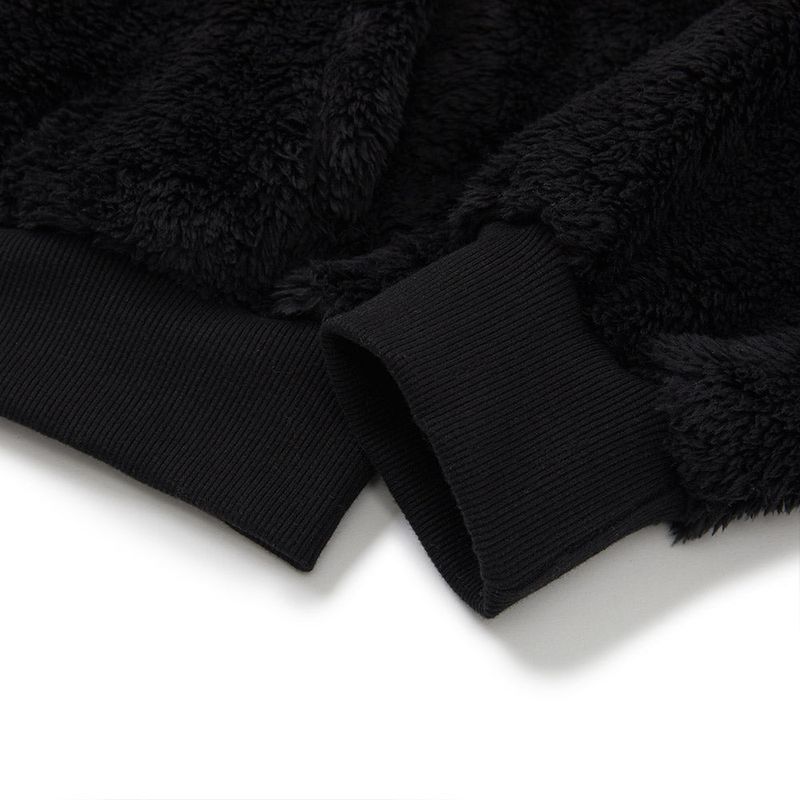 Zero Bear Crop zip-up [BLACK]