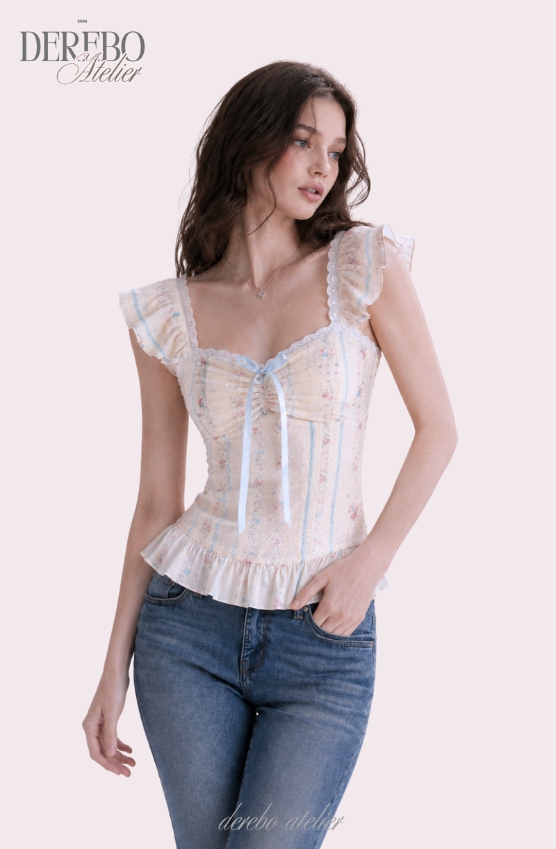 bella frill sleeveless blouse