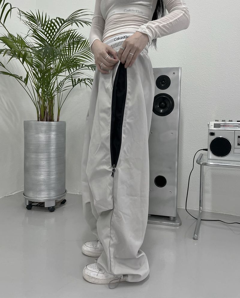 side zipper color pants (unisex)