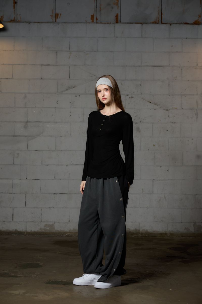 FAIRY WOOL LONG SLEEVE / BLACK
