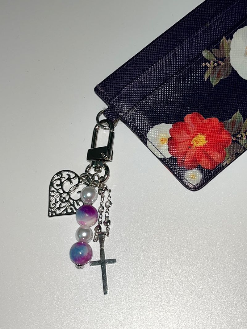 MADE vintage purple Keyring
