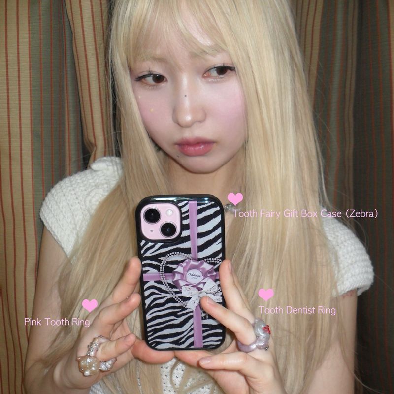 Tooth fairy gift box phone case (zebra)