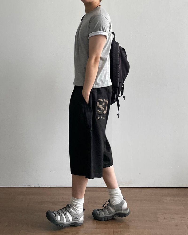Duet Crop Roll-up Short Sleeve T