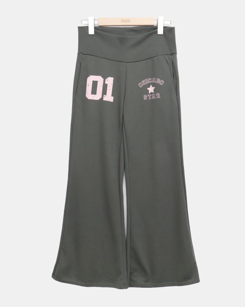 Ropyu Folded Bootcut Training Pants