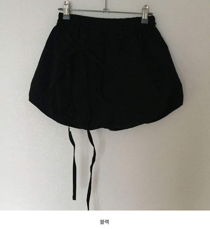 Tie Balloon Mini Skirt (4 colors)