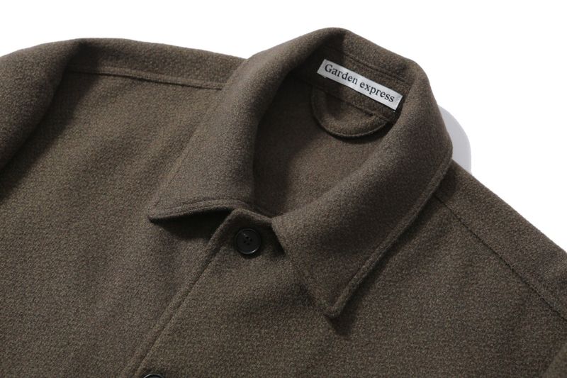 CLASSIC CROPPED SHIRT JACKET (khaki brown)