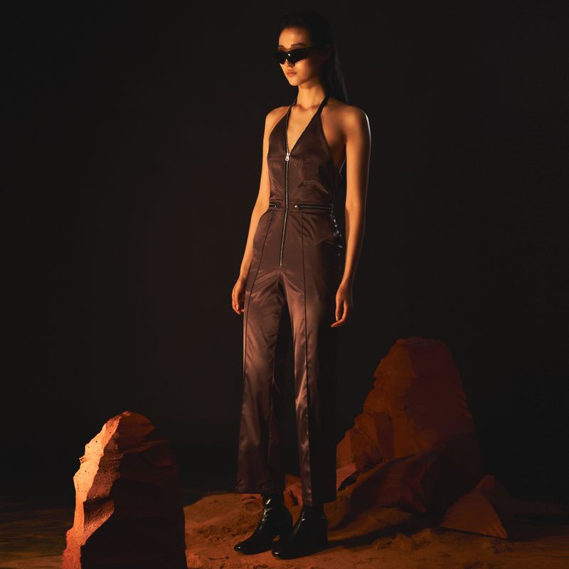 Zipped Jump Suit
