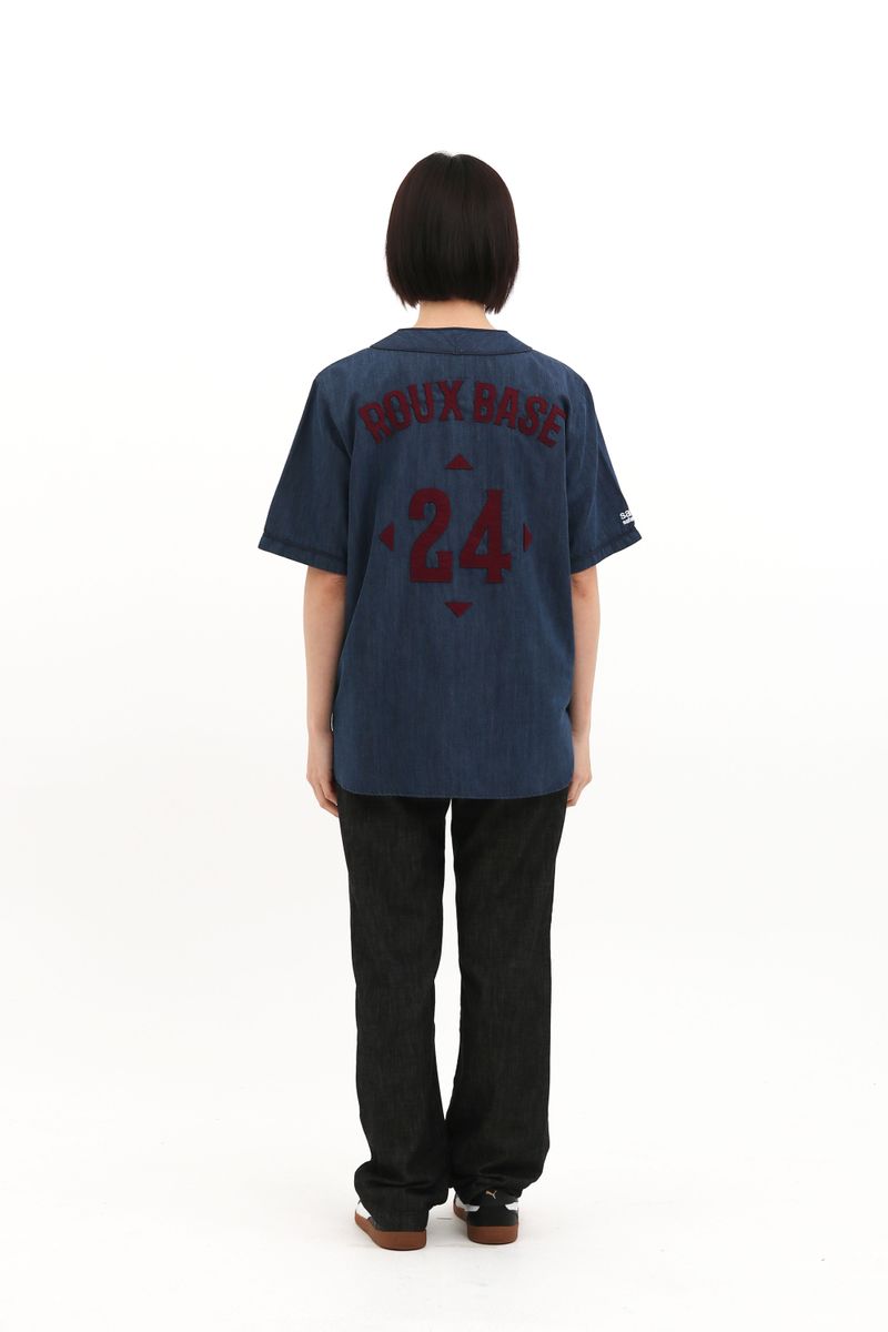  ROUX BASE UNIFORM DUGOUT SHIRTS (DENIM)