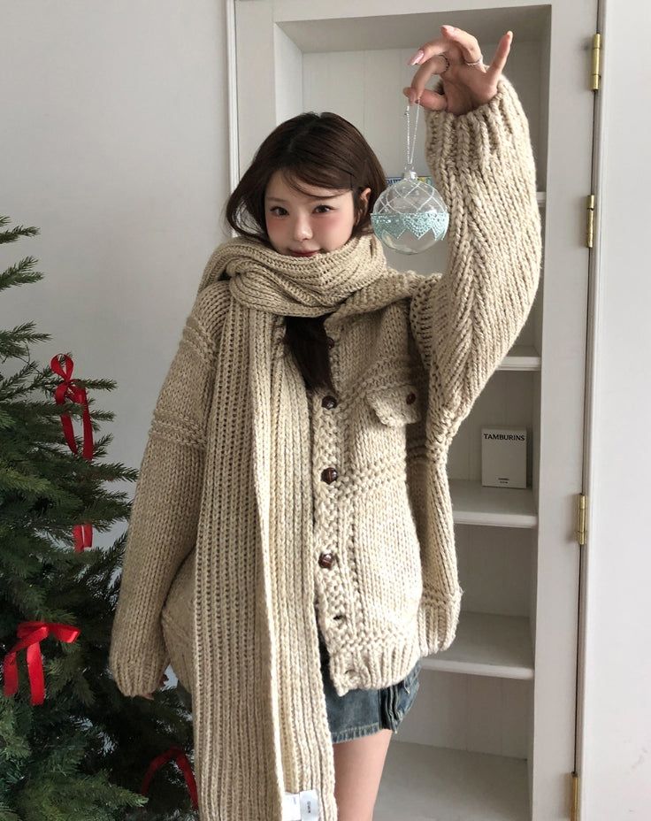 [wool20%] Ellie Bokashi Weaving Muffler