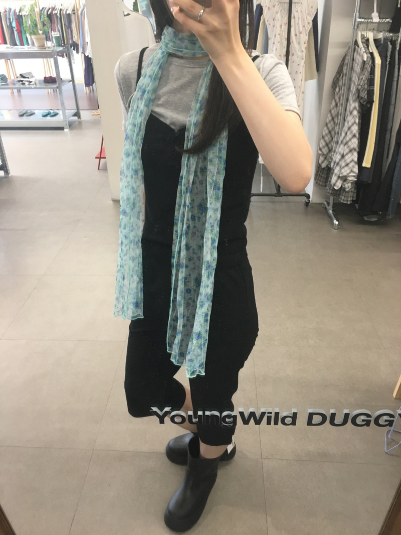 Airy Blossom Scarf (2color)