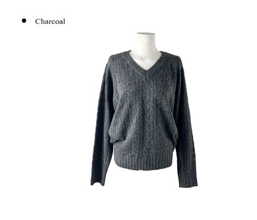 Withy Cable Loose Fit Long Sleeve Knit