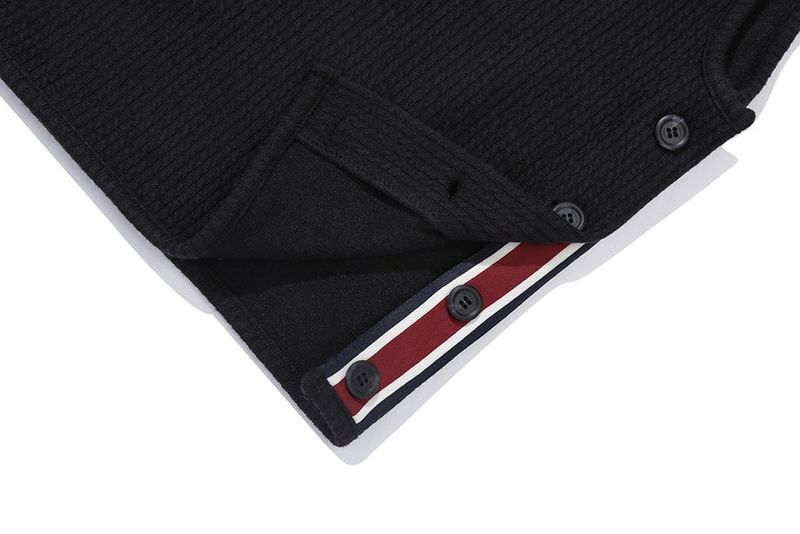 SIDE OPEN KNIT VEST_BLACK