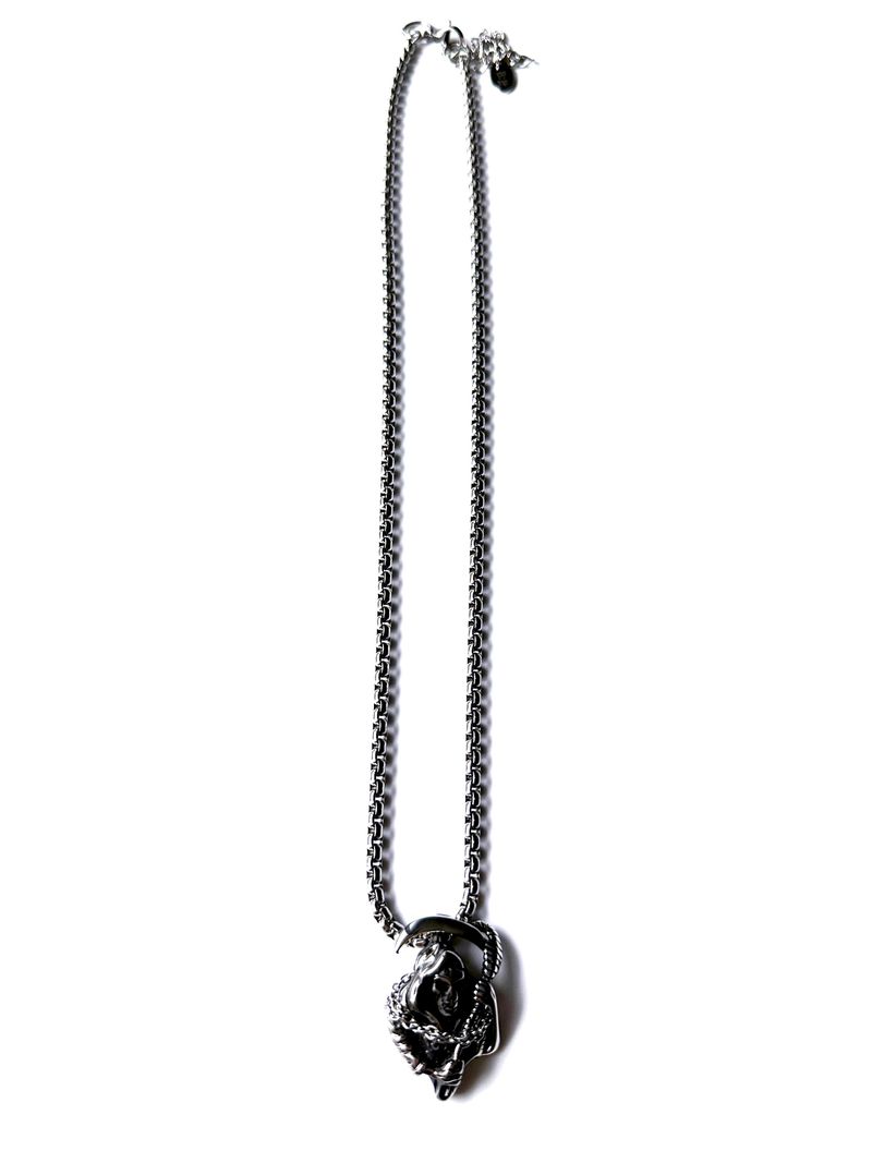 Grim Reaper Long Necklace (size: 2type)