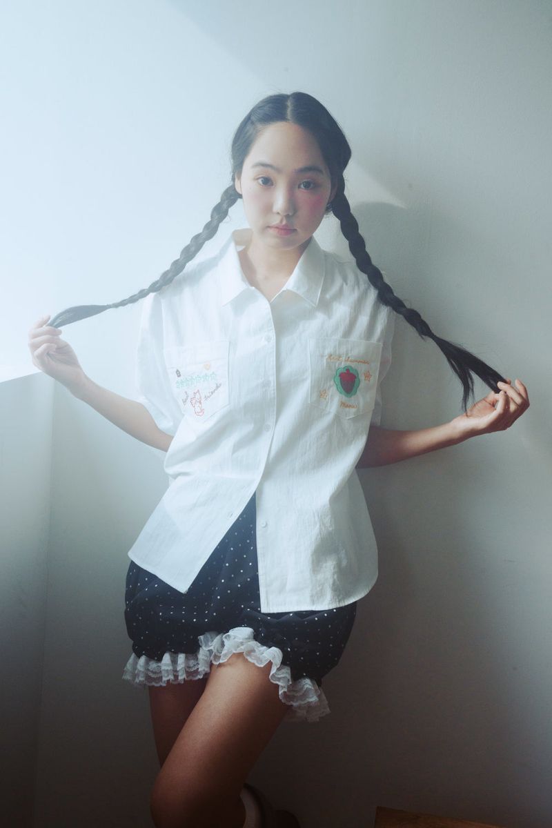 MOGU DOT LACE SHORTS 