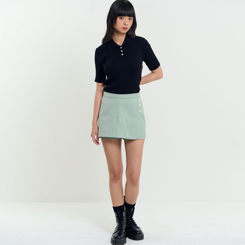 RAVEROUS(レイバロス)の「Button Detail Skort Green(Pants)」