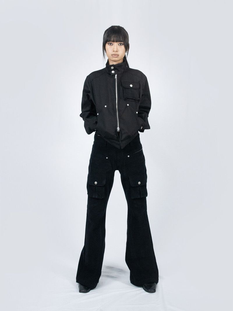 Circle Denim Jacket (Black)