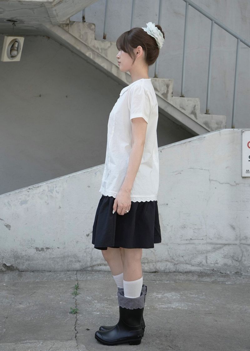 Lean Bow Blouse (white)