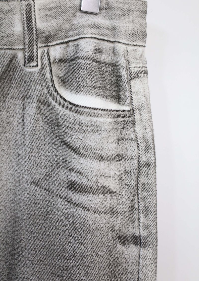 Black Spray Coated Jeans
