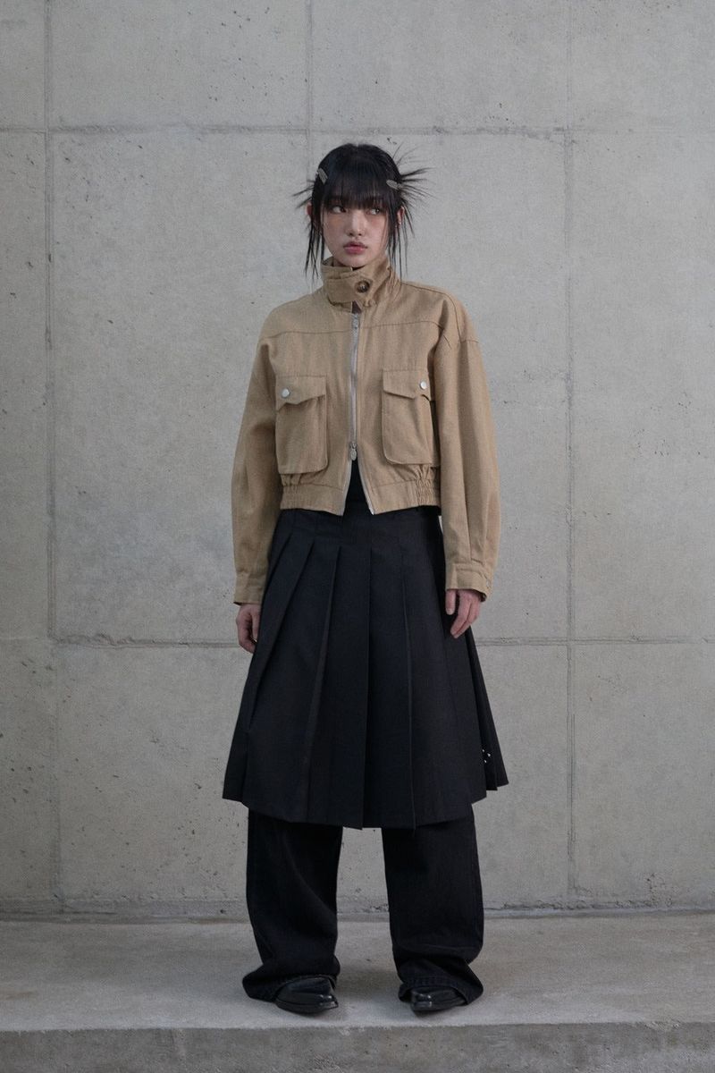 GUBIN（グビン）の「(W) ショート丈コットンハリントンジャケット（ジャケット/アウター）」