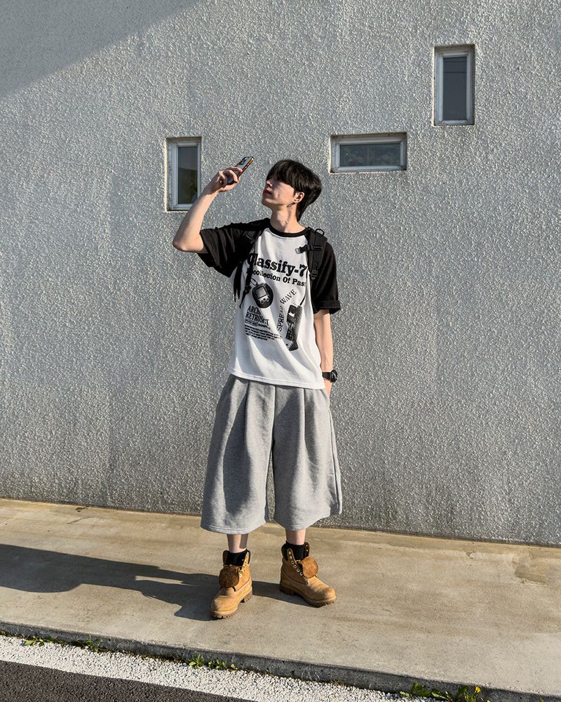 Ragiv Graphic Raglan Knit Short Sleeve