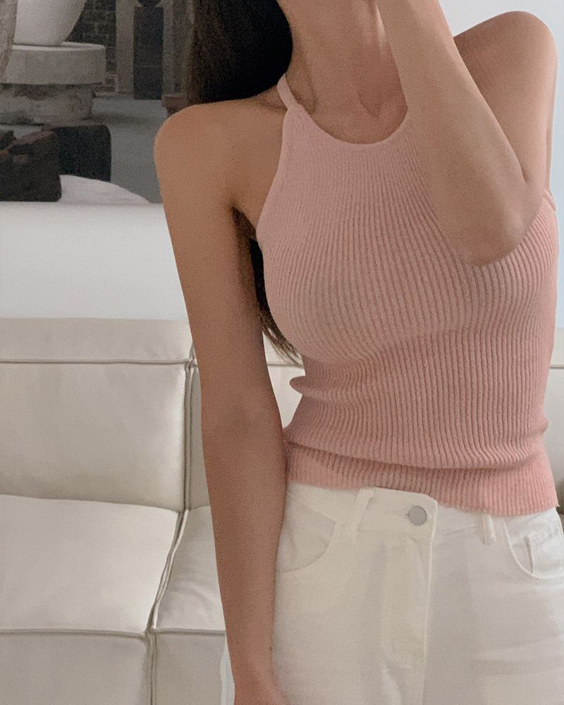 Ecker Halter Linen Sleeveless