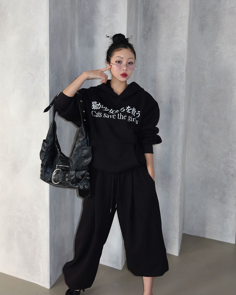 Big Buckle Pocket Punching Shoulder Bag