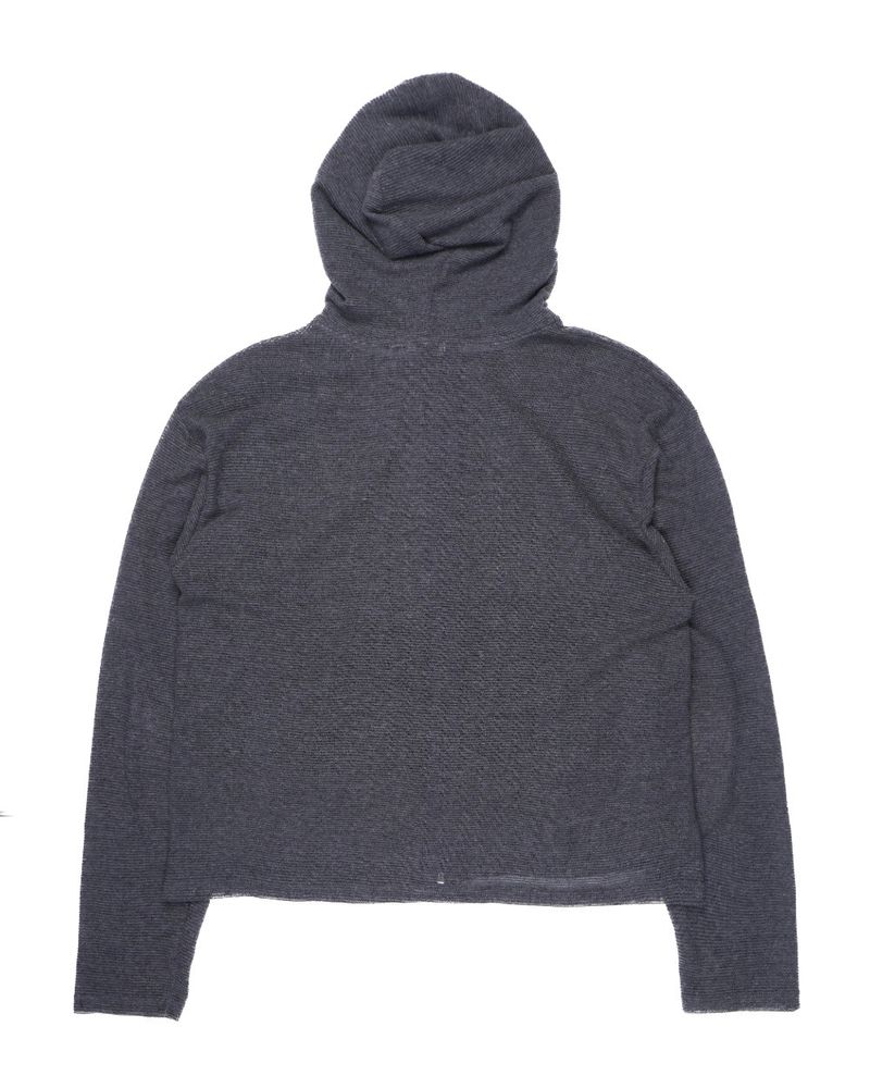 SOFT KNIT HOOD ZIP-UP