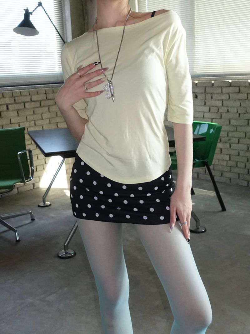 Tiny Dot Micro Skirt