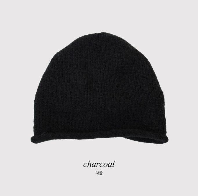 Shirring Ribbon String Knit Beanie (2color)