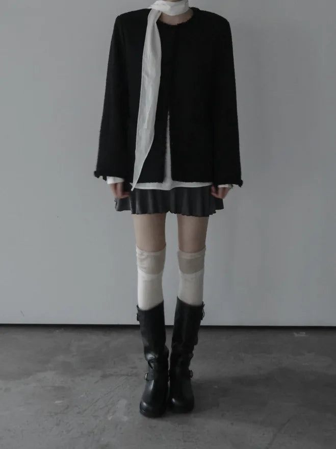 Miu Over Fit Tweed Jacket