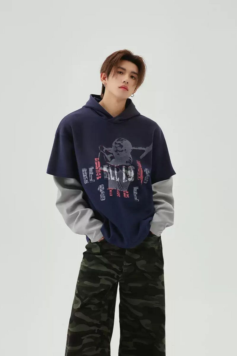 TURNTIDE（ ターンタイド）の「Vintage Layered Graphic Hoodie（Tops）」