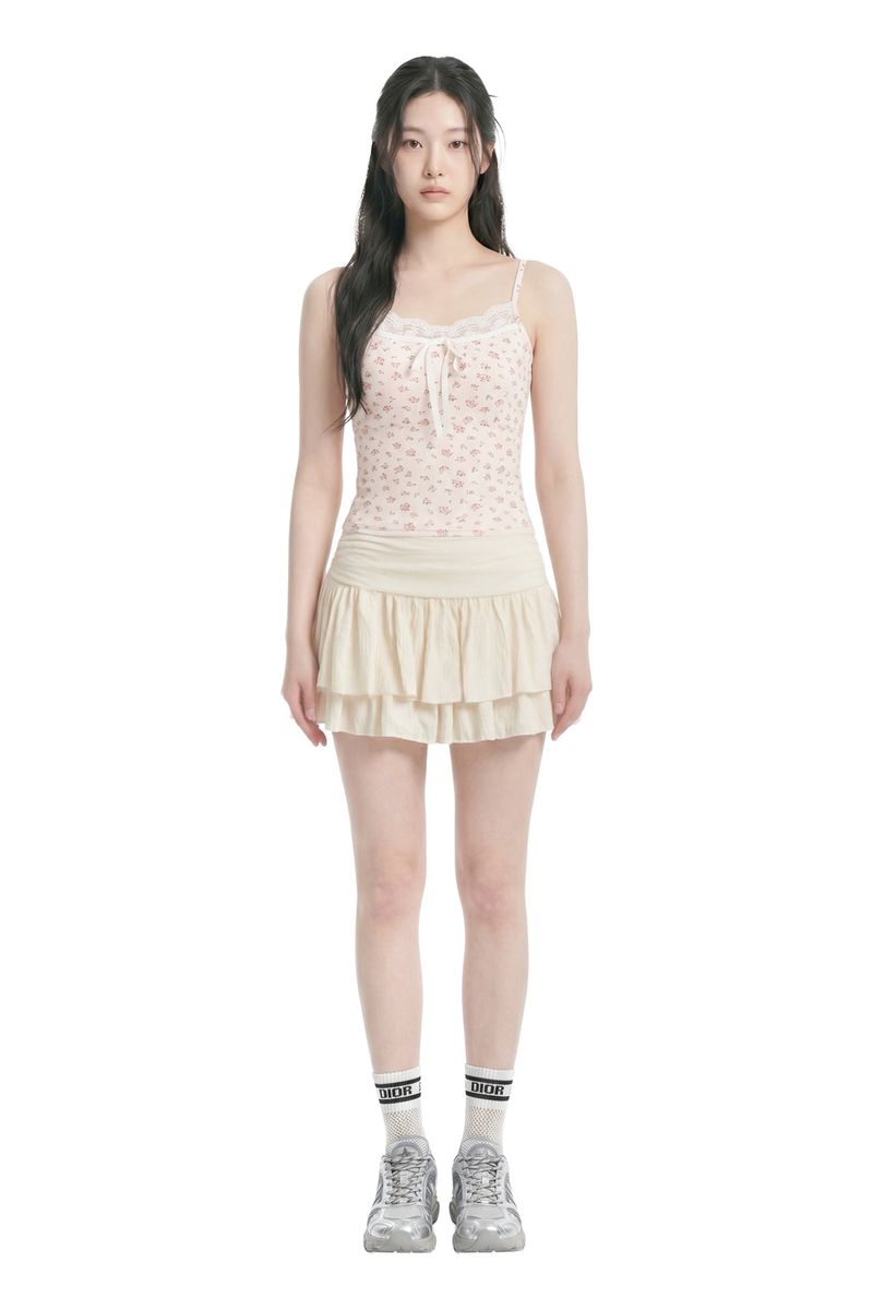 Elva Lace Ribbon Cami Top