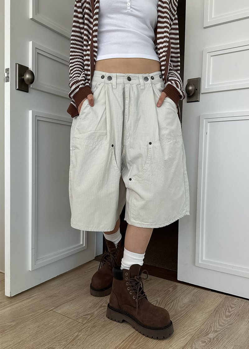 SNAP BERMUDA PANTS