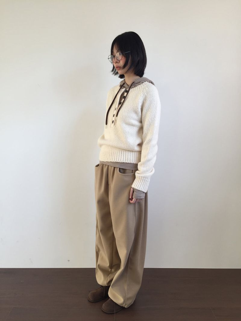 Lambswool alpaca knit (4color)