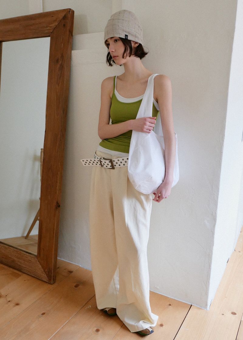 Airy Folding Hobo Bag_White