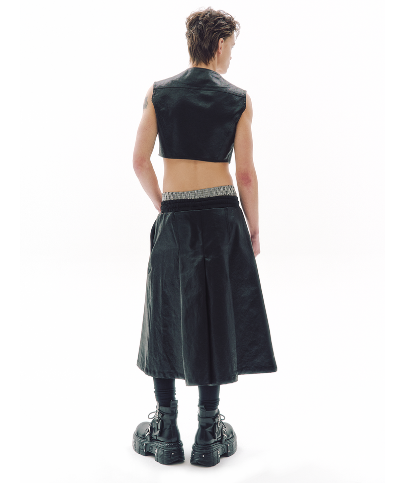 SHORT ZIP CROP VEST