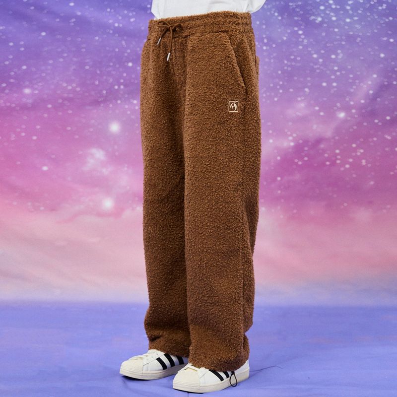 Wide boucle string banding pants