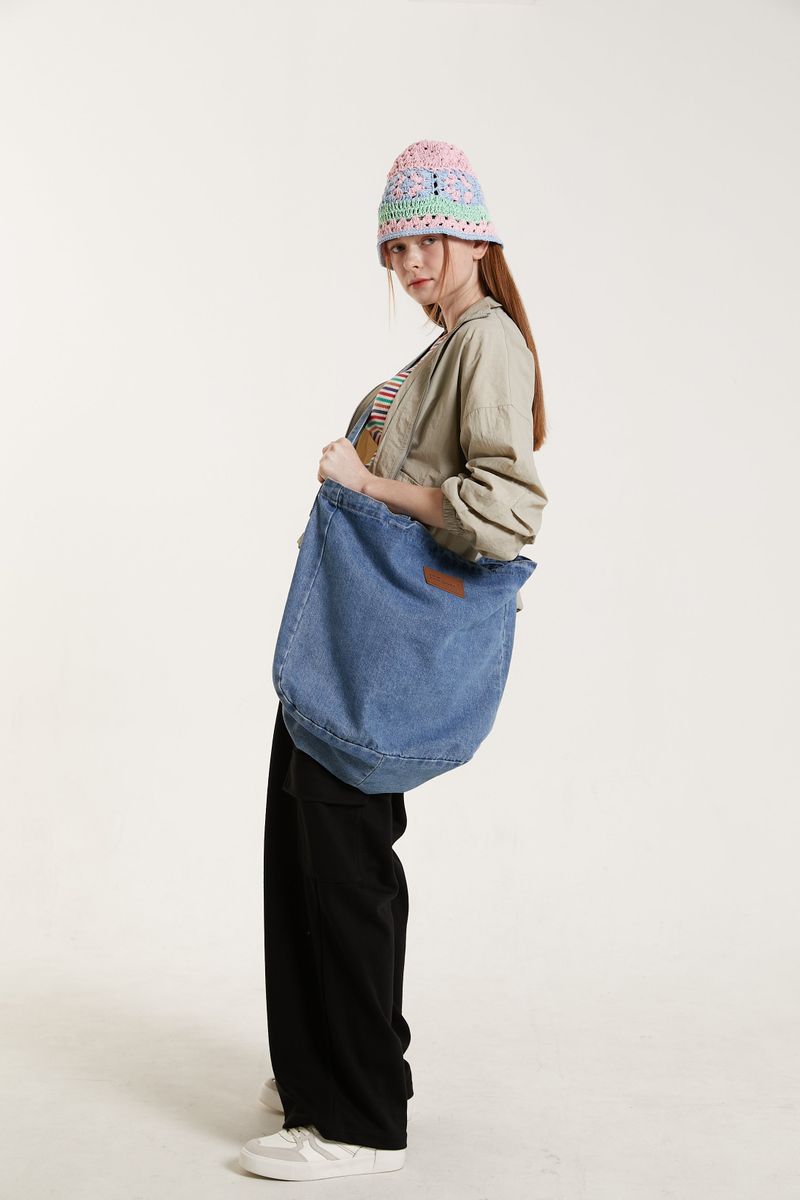 DENIM SHOULDER SACK