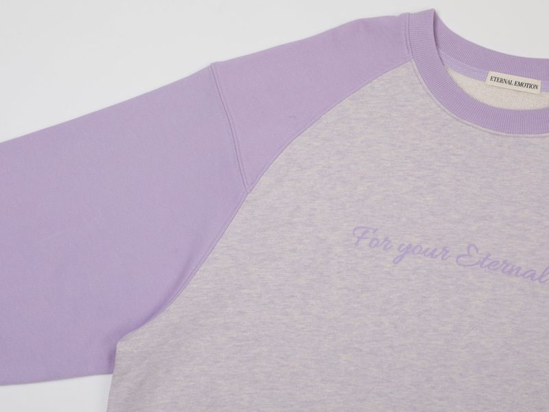 PEACE REGLAN OVER SWEATSHIRTS (PURPLE)