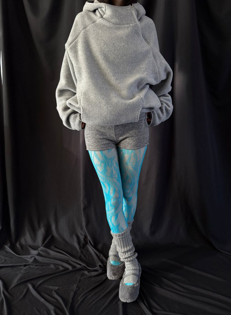 martini blue netting stocking 