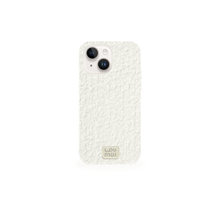 LOUMOI(ロウモイ)の「プレゼントシリーズニットラブ:アイボリー携帯ケース( ケースのみ) (スマホグッズ/小物)」
