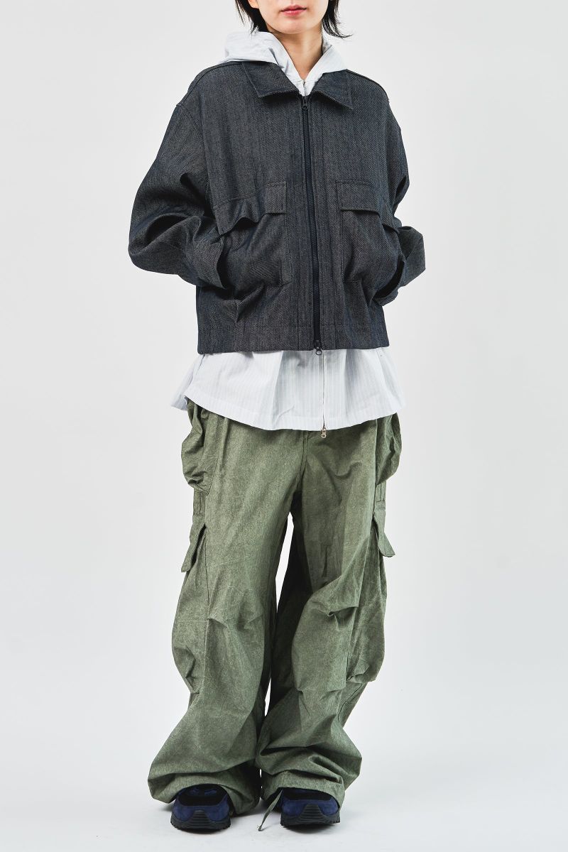 Mei Cropped Denim Jacket (2color)