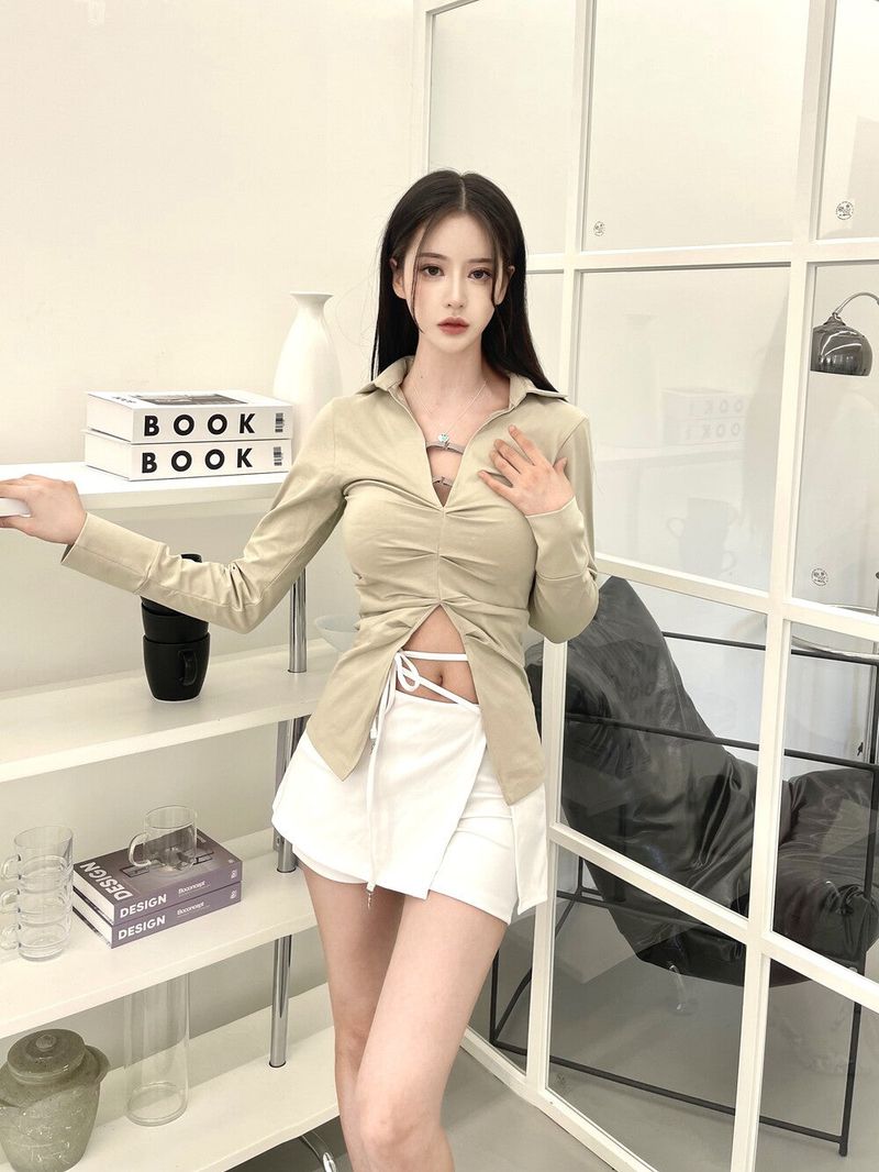 1046. Core string charm mini sk leggings (2color)