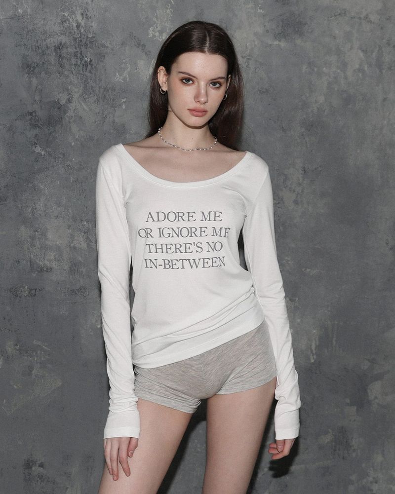 MagoRen SEOUL(マゴレン ソウル)の「ADORE ME Loose Fit Long Sleeve White(Tops)」
